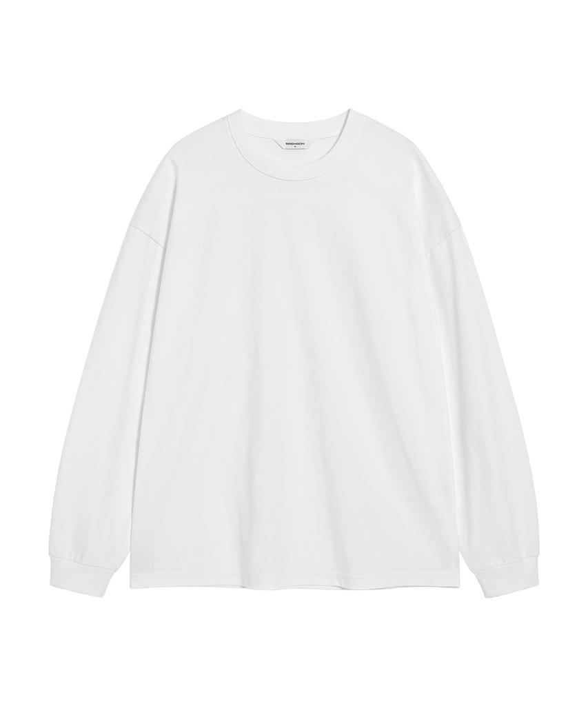 BRENSON (Renew Ver.) Oversized Ribbed Long Sleeve T-Shirt ( 5 Colors )