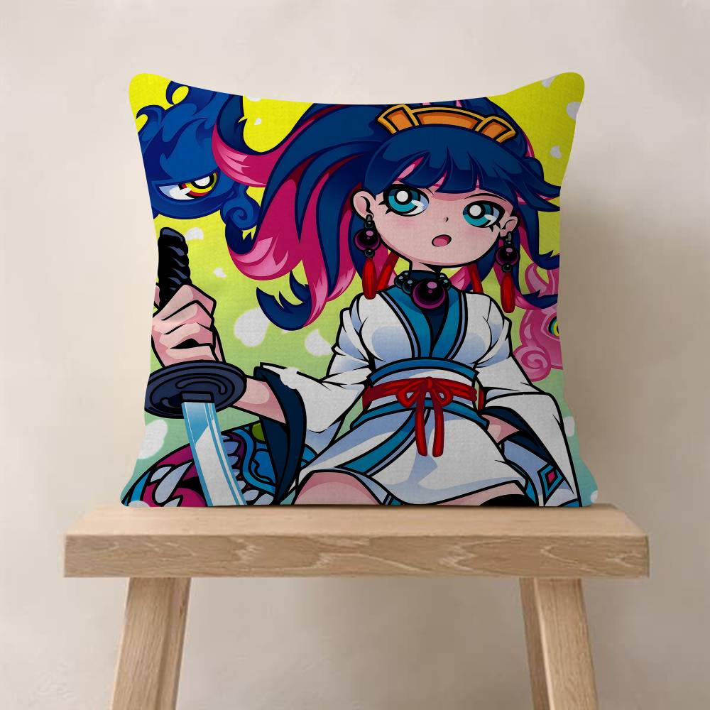 Panty And Stocking With Garterbelt Scanty Anime Office Cushion Pillowcase Car Cushion CoverXCM Lumbar Pillowcase Sofa