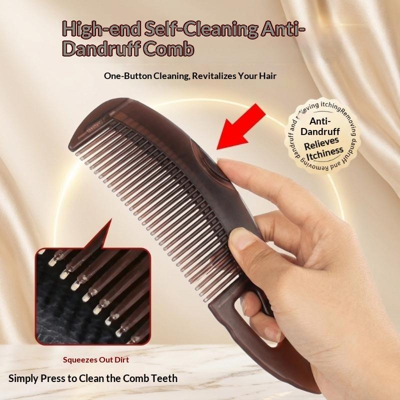 Hollow Scalp Massage Comb Oil Removing Hair Comb Portable Anti Greasy Hair Cleaning Comb For Home Travel Hair Care