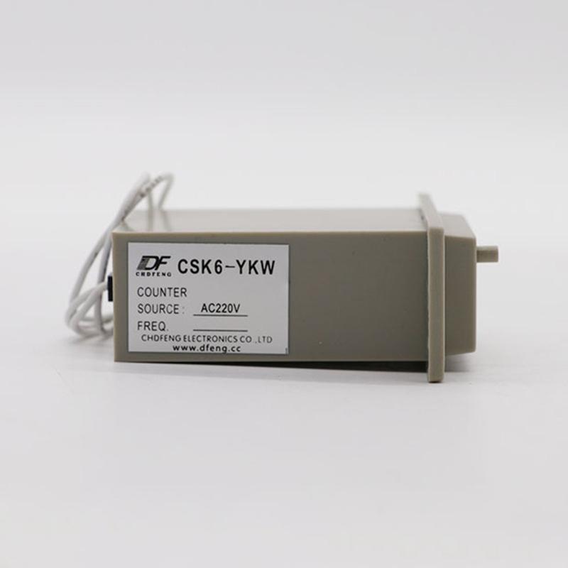 24TE Electromagnetic Counter 6 Digit Counter 1.5W 200 Million Times Counter for Textile Machinery