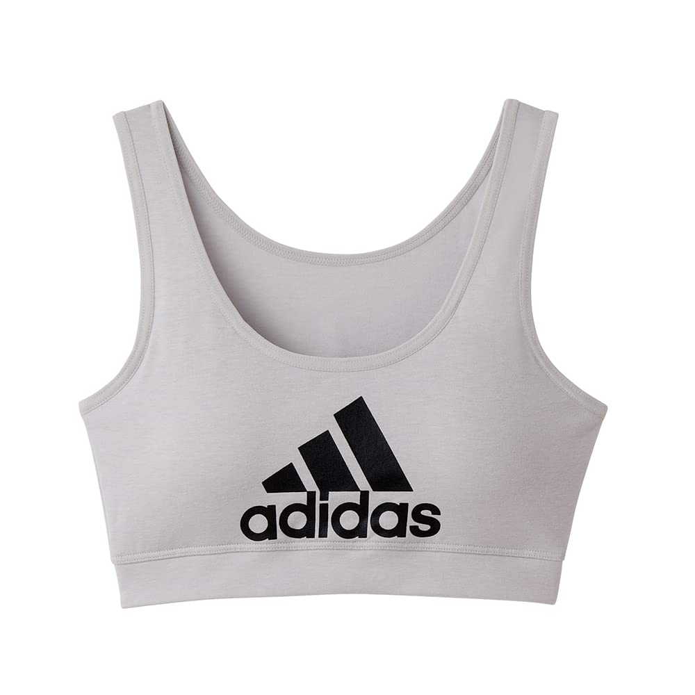 

Adidas Casual Half Big Light Size 160 Girls Top, Moisture-Wicking, Quick-Drying, Logo, Gray,