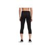 Adidas Solid Color Breathable Sports Seven-Quarter Fitness Pants Women Bottoms Black DU2045
