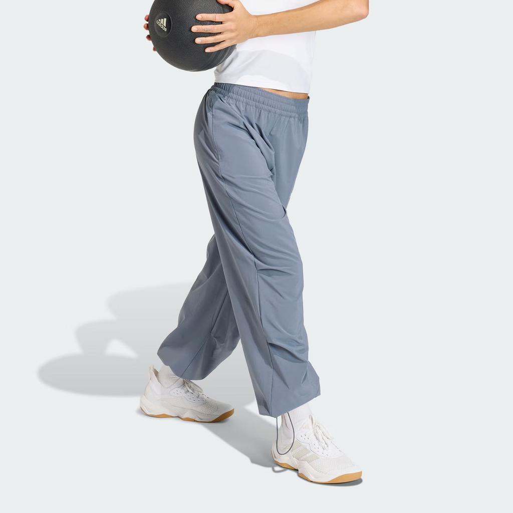 Adidas Essentials Workout Quick-Dry Woven Loose Mid-Rise Sports Pants Women pants KS8564