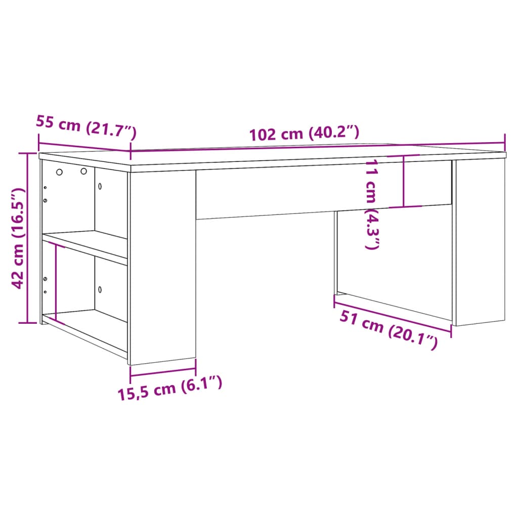  Coffee Table, Old Wood, 102x55x42 Cm