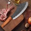 Kitchen Knives Hand Forged Blade Wood Handle Chef Cooking Utility Slicing Knife Cleaver Meat Chop Vegetable Butcher Boning Knife