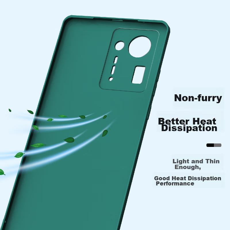 Xiaomi MIX4 Phone Case, Xiaomi MIX4 Protective Cover, Full Lens Protection Upgraded Frosted Anti-Drop Slim Silicone Soft Case - Midnight Black