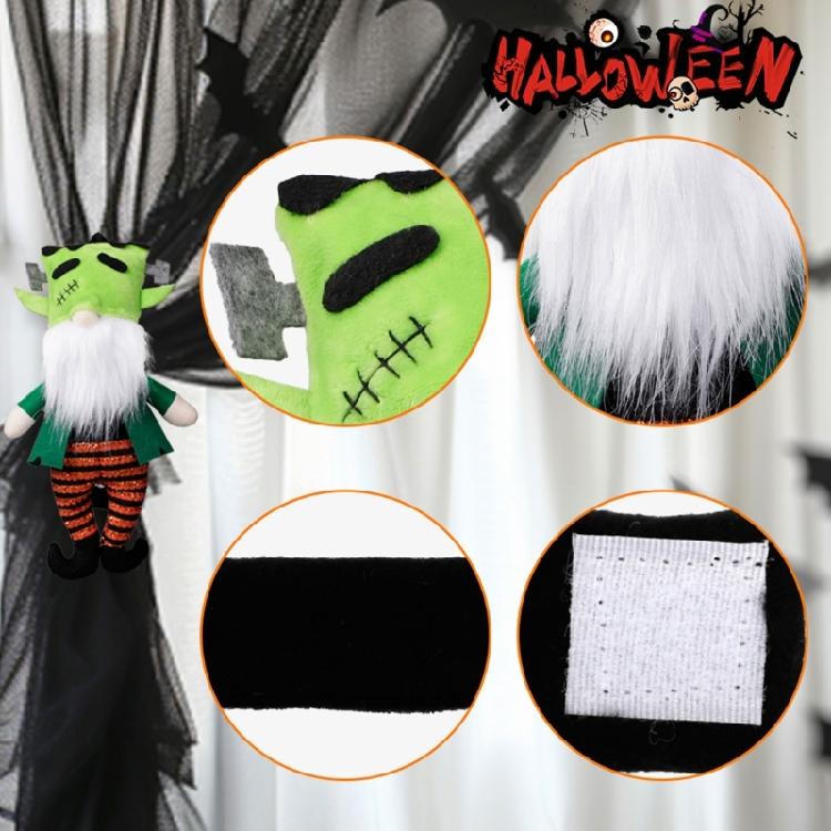 Halloween Party Dekorationen Hexen Frösche Vorhanghalter Schnelle Installation Polyestermaterialien Sicher für Familiengebrauch Kinderfreundlich Feiertagsaccessoires