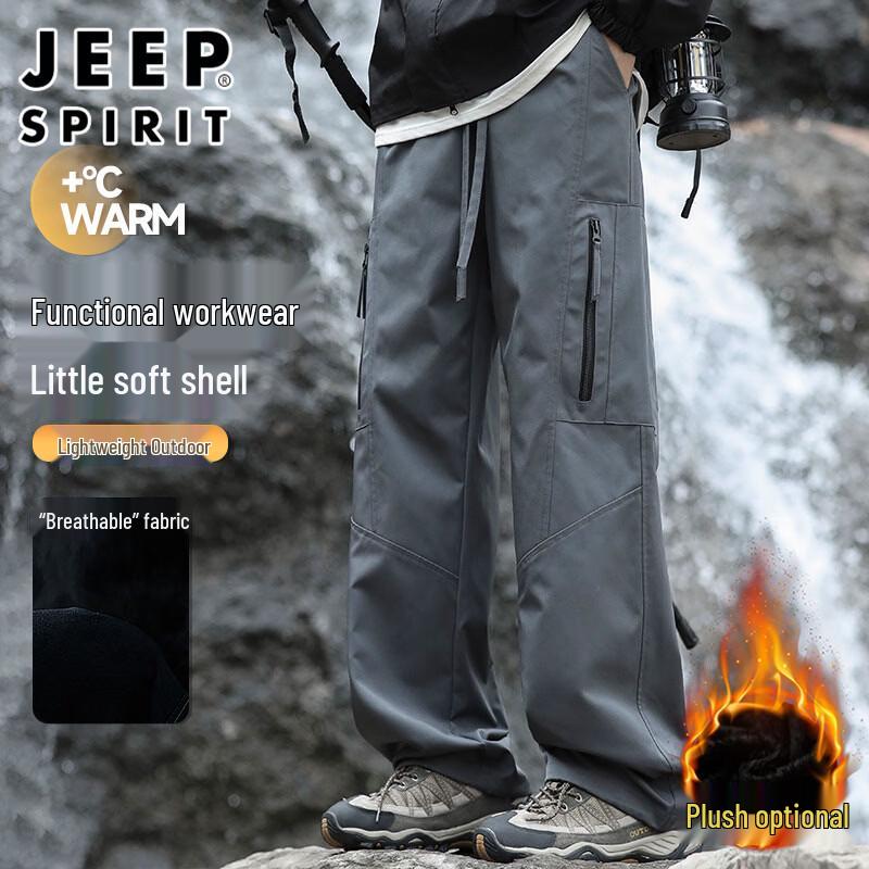 

JEEP SPIRIT Men s Outdoor Windproof Cargo Pants 4XL