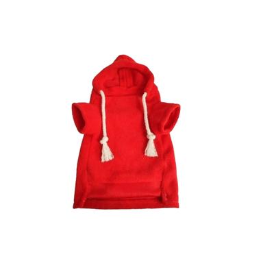 Lizard Jacket Elastic Ferret Hoodie Thick Fleece Soft Pet Striped Sweatshirt Cozy Stylish Drawstring Hamster Coat Winter