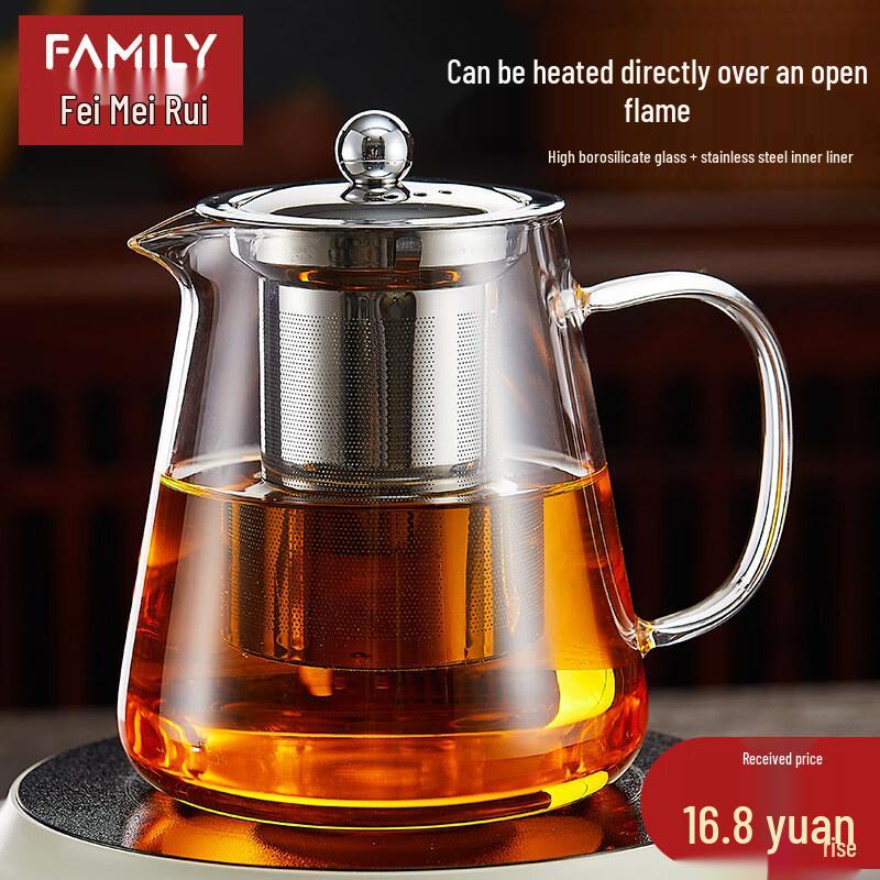 ZISIZ Heat-Resistant Glass Teapot