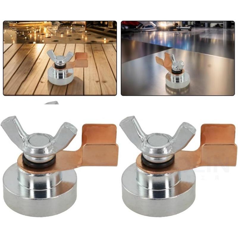 Large Burn-Resistant Magnetic Grounding Clamp for Welding Machines