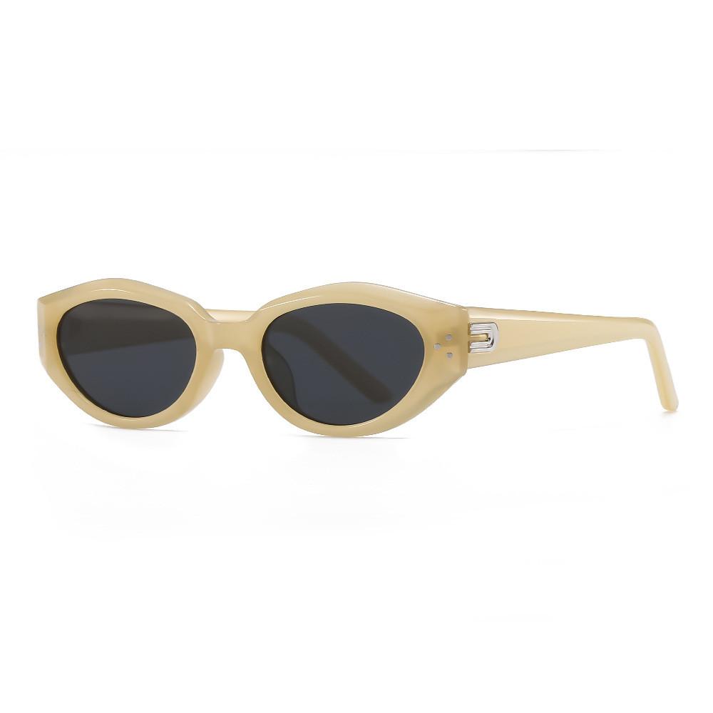 Vintage Cat Eye Sunglasses Women Uv400 Polarized Resin Frame For Outdoor Sun Protection