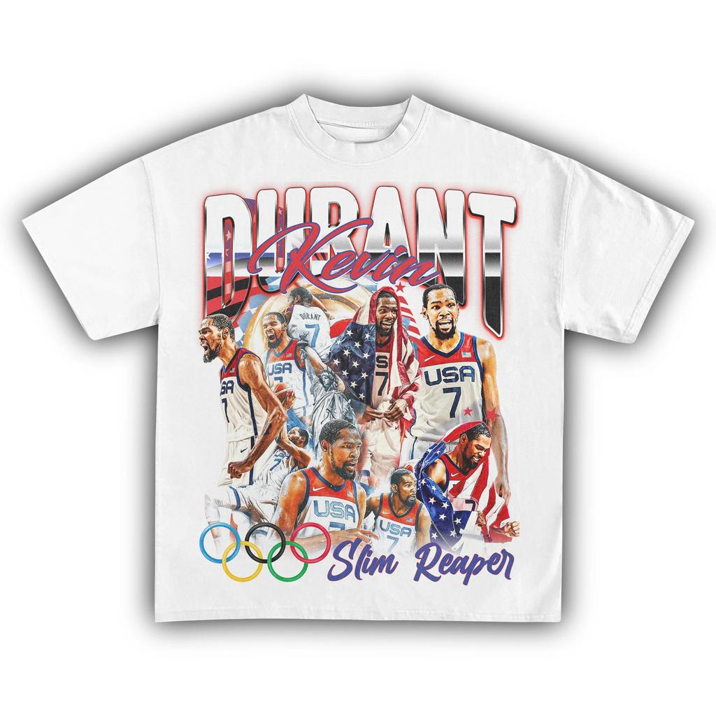 Kevin Basketball Durant Grafické tričko Dámské Unisex Fans Nezbytnosti Krátký rukáv Top Letní móda Luxusní značkové tričko