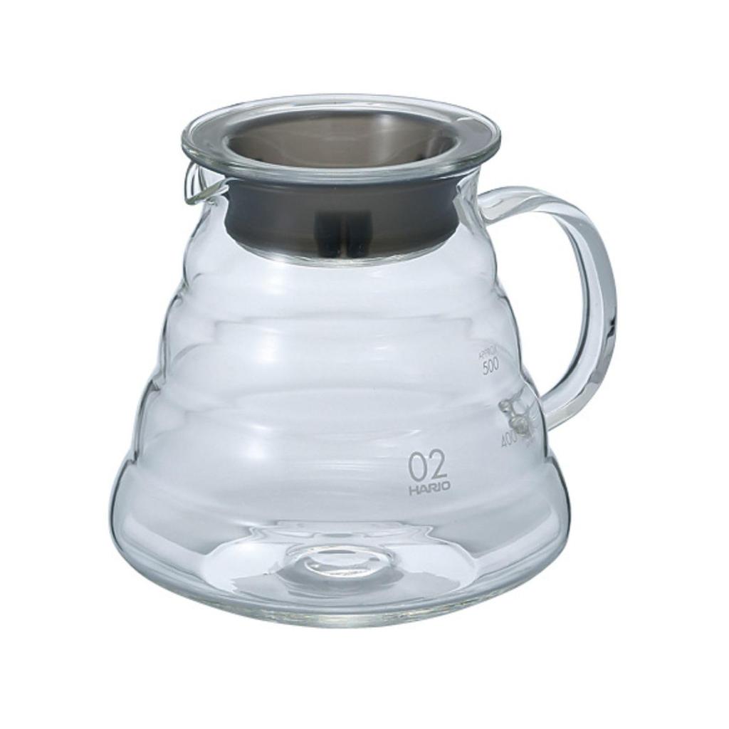 HARIO V60 Glass Server 600 Microwave Clear, 600ml, 2-5 cups, safe, XGSR-60-TB