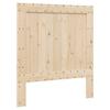 Solid Wood Bed with Headboard Gray 90x200 cm Pine