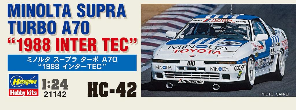 Hasegawa Minolta Supra Turbo A70 1988 InterTEC 1/24