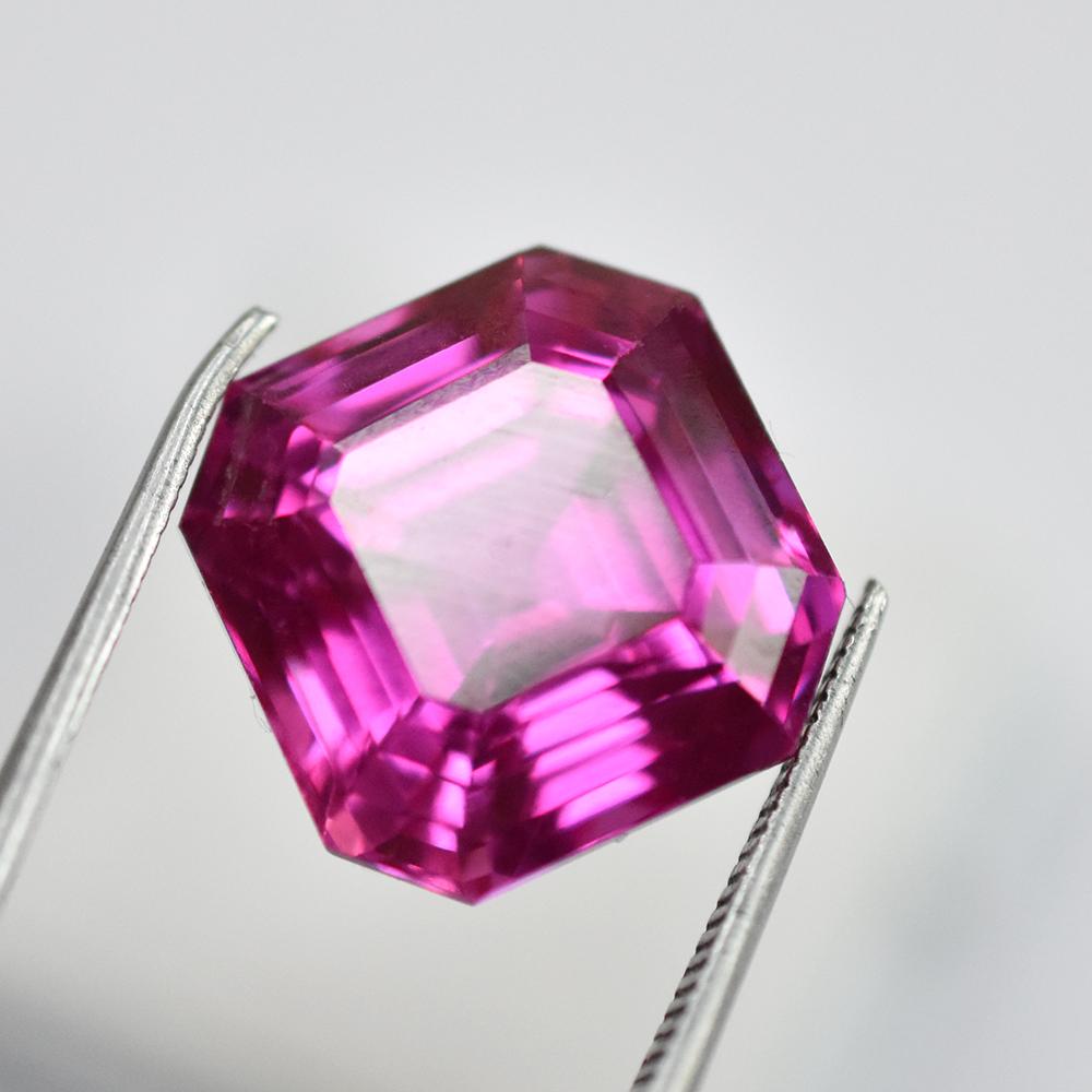 20 Ct Natural Sapphire Pink PERFECT Square Shape Loose Gemstone