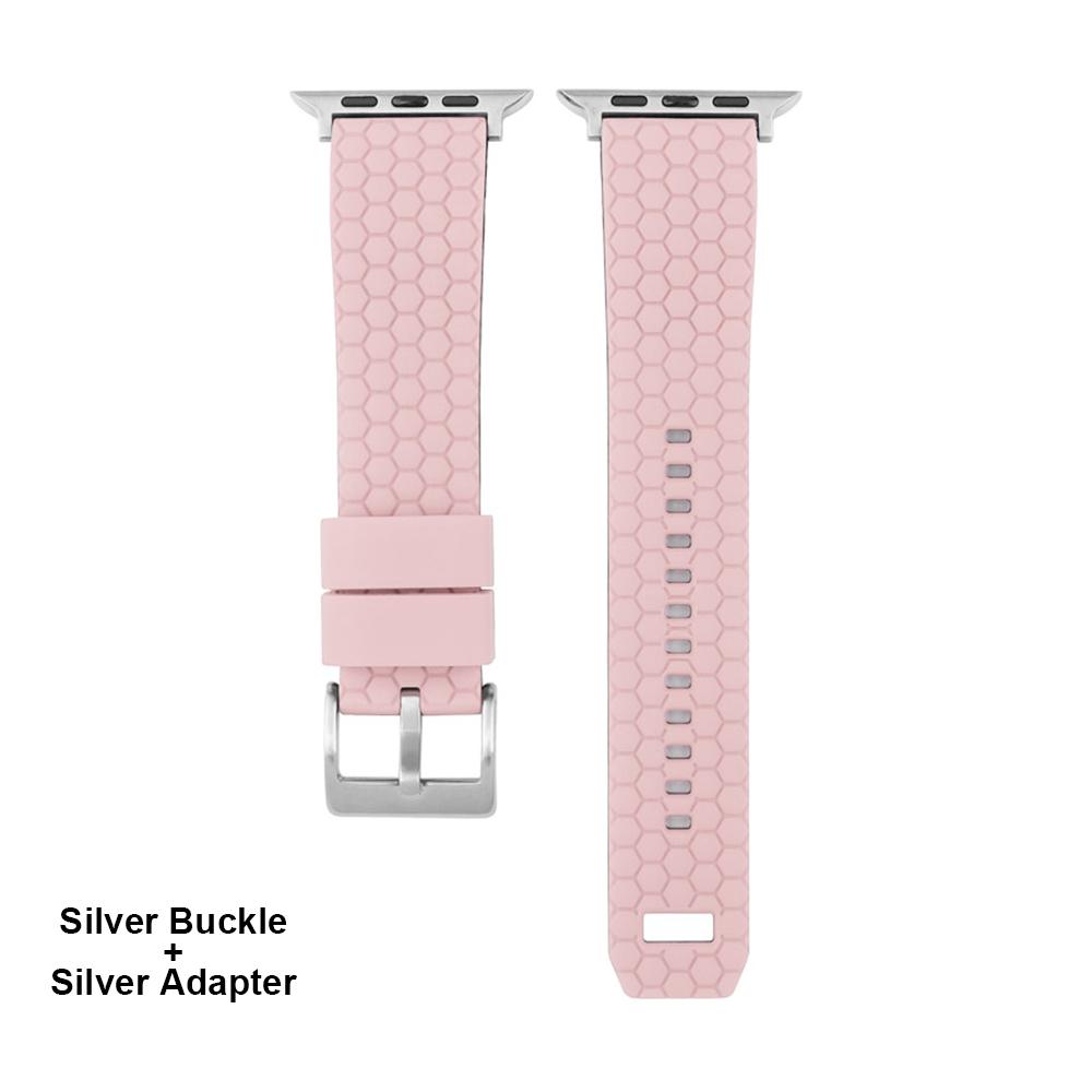 Honeycomb Texture Silicone Strap For Apple Watch Band 45mm 44mm 41mm 40mm 42mm Bracelet For iWatch Series 7 6 SE 5 4 3 Watchband