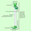 Aquarium Feeding Tube Acrylic Fish Shrimp Feeder with Feeding Bowl Dish 6 Size Clip to Low Water Level Fish Tanks