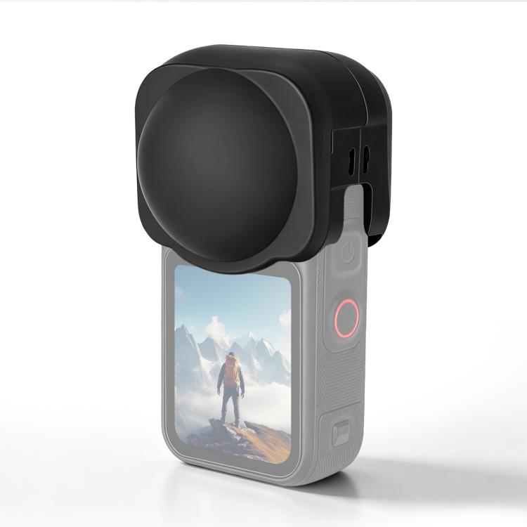 For Insta360 X6 PULUZ Silicone Protective Lens Cover (Black)