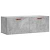 VidaXL Wall Cabinet Concrete Grey 100x36.5x35 Cm Engineered Wood 830112