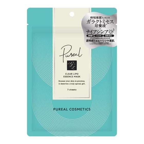 Pureal Pack Clear Lipo Essence Mask 7 Pieces Face Pack Sheet Mask Moisturizing Glycerin Free Beauty Face Sheet Pack | Moisturizing, Glycerin Free,
