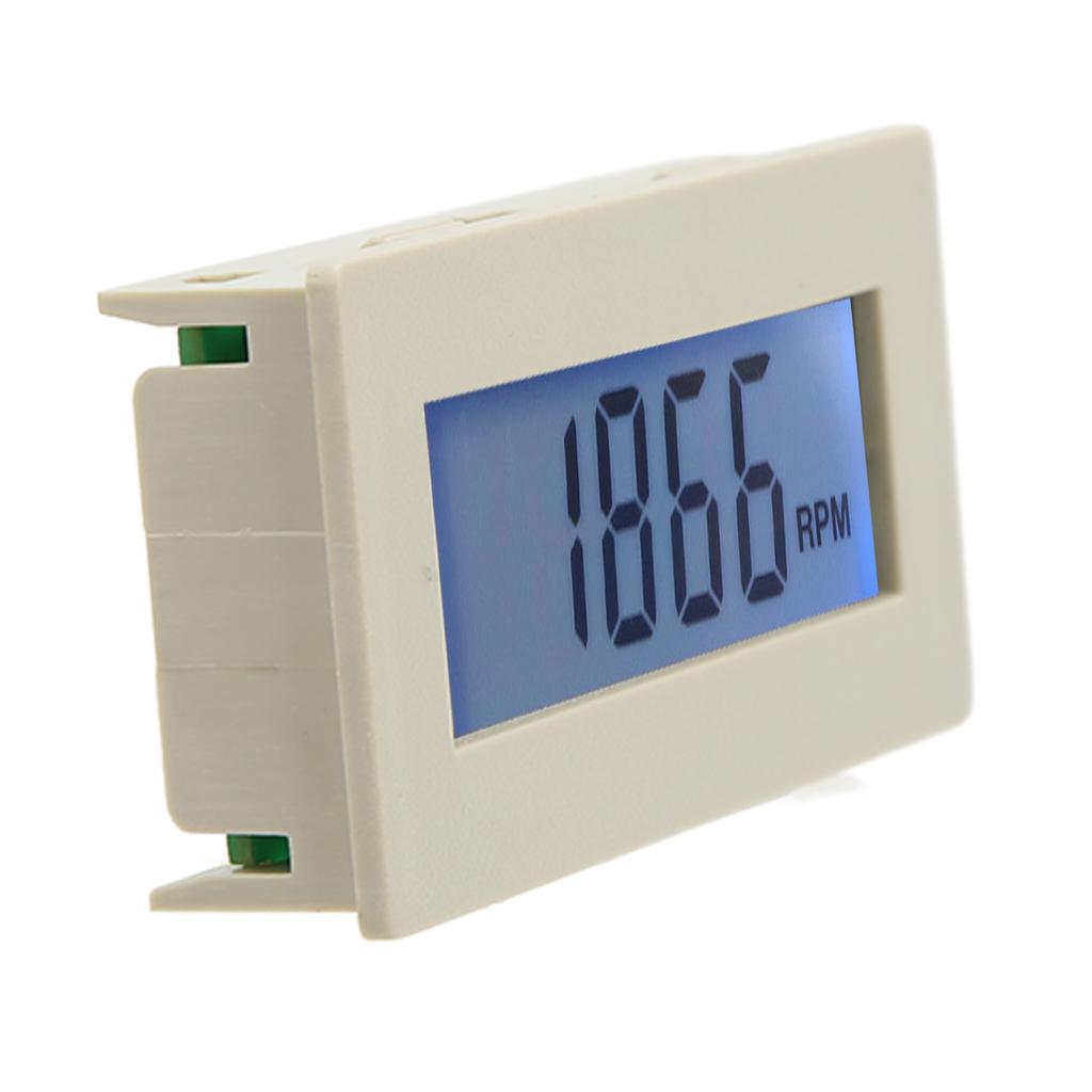 Motor Tachometer 10 To 9999 LCD Display Accurate Measurement RPM Tachometer with Hall Sensor DC8‑24V