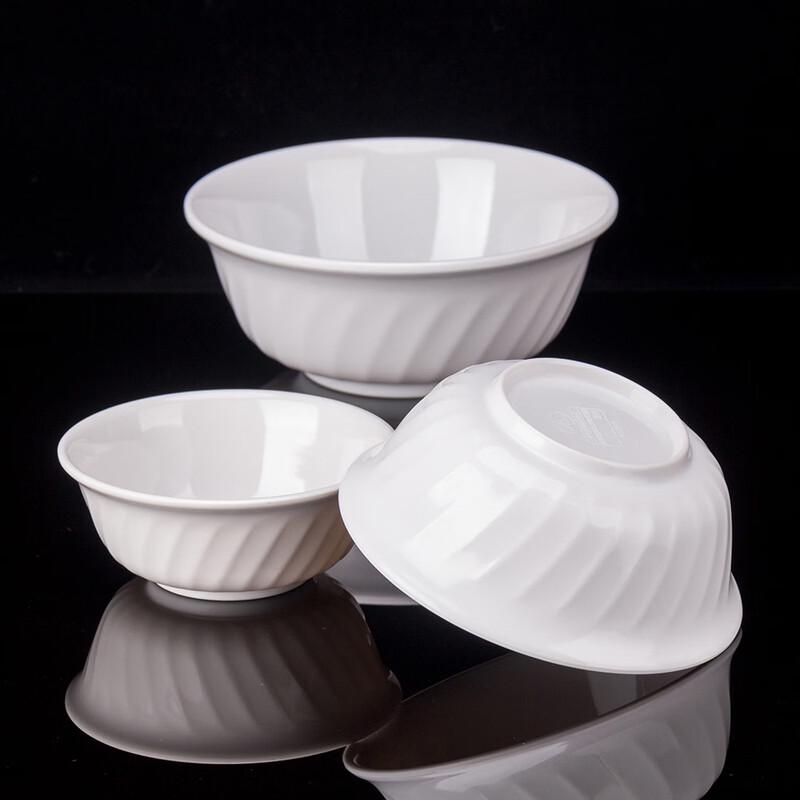Sheng'erdun Commercial Melamine Twill Bowls (10-Pack)