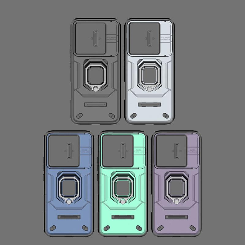 For Honor 400 Lite 5G Cover For Honor 400 Lite Case 6.7 inch Lens Protection Shockproof Push window Magnetic Holder Bumper