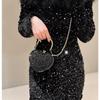1 Piece Rhinestone Mini Handbags Luxury Diamond Inlay Heart Shape Crystal Clutch Purse Evening Wedding Party Shoulder Bag