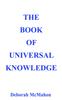 The The Book of Universal Knowledge Book