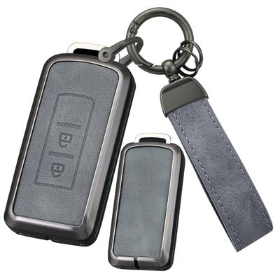 [ontto] Mitsubishi Anahtar Kılıfı, Anahtar Kapağı, PU Deri, Alaşım, Anahtarlık, Delica ile Uyumlu