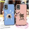 Durable Back Cover Phone Case For Nokia C32 Full Wrap Anti-knock Fashion Design Soft Case Graffiti Silicone TPU Cute
