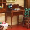 Exquisite 1/12 Miniature Study Desk For Doll House Decoration Fine Wood Furniture School Desk For Scene Room Display