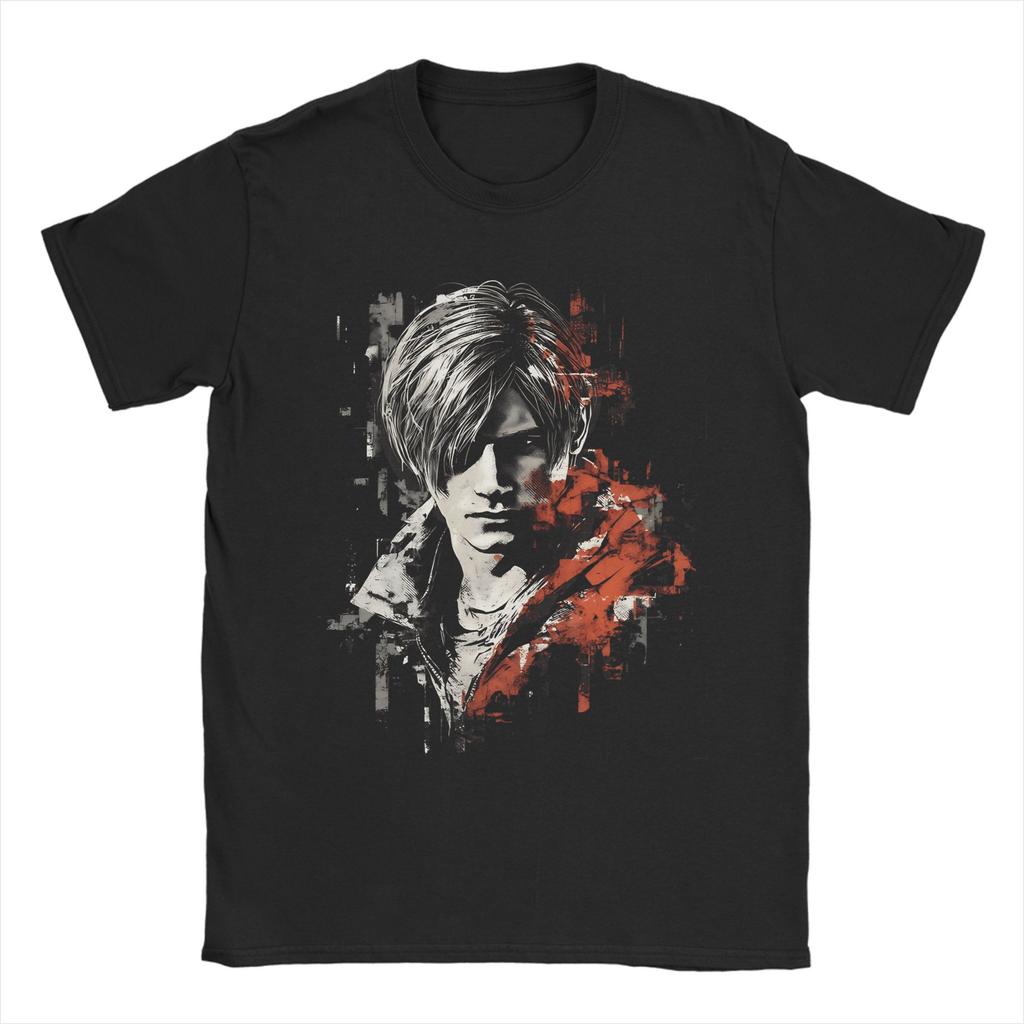Leon Kennedy RE9 Cotton T Shirt For Adult Summer Y2K Basic T Shirts Comfortable Hip Hop Tee Shirt Oversize Loose Tops