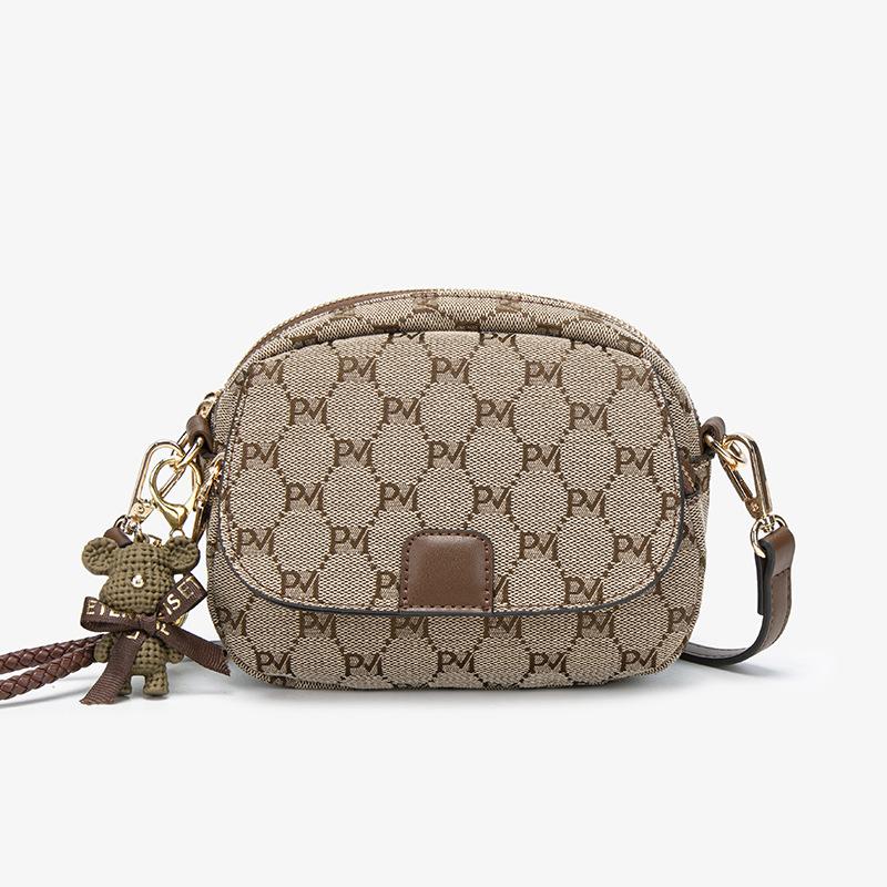 Crossbody bag 2025 popular versatile shoulder bag light luxury high-end niche design small satchel simple