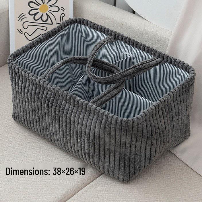 Handheld Velvet Baby Supply Toy Organizer Basket 382619 cm серый 1650₽
