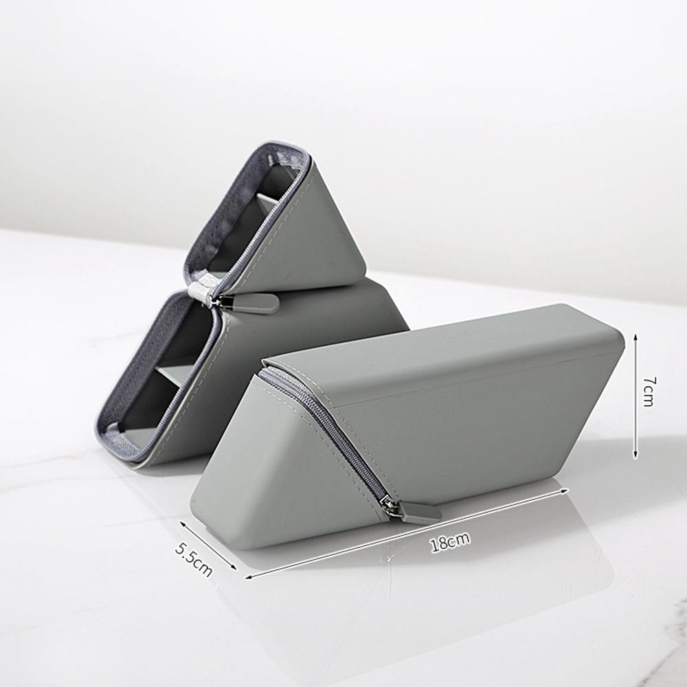 Expandable Vertical Pencil Pouch Portable Pencil Holder Foldable Silicone Pencil Case Pencil Pouch Bag for School Office Supply