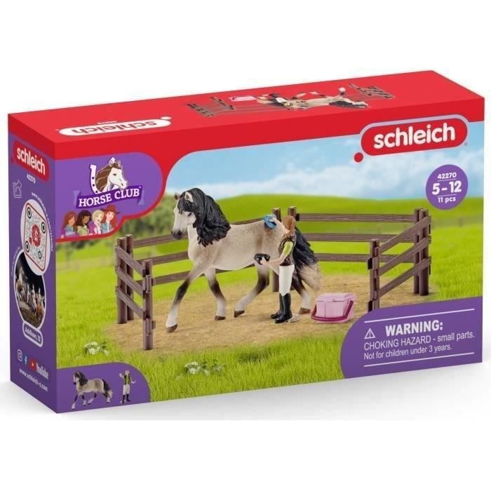 Coffret kit de soin pour chevaux andaloux, schleich 42270 Horse Club, coffret figurines pour enfants, des 5 ans