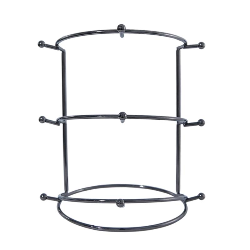 Elegant Detachable Crown Display Stand Sturdy Stainless Steel Frame Suitable for Secure Jewelry Exhibition Presentations