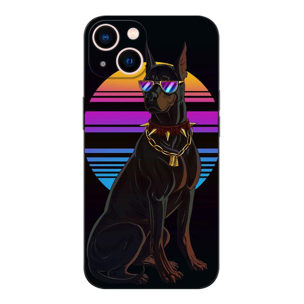 Czarne etui Tpu do Realme 2 3 3i 5i 5s 6s 7i 6 7 8 8i pro 4g 5g cover Doberman