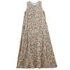Sleeveless Plus Size Cotton Vintage Floral New In Dresses for Women Casual Loose Long Summer Dress