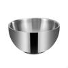 Stainless Steel Bowl Brushed Texture Mixing Rolled Kitchenware for Food Prep, Kitchen
