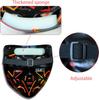 Poptrend Halloweenská maska LED svítící maska Strašidelná maska na Festival Cosplay Halloweenský kostým Maškarní večírky Karnevalový dárek