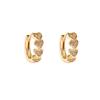 Elegant Heart Shape Earrings: Japanese-Korean Design, Exquisite Craftsmanship, High-End Accessory