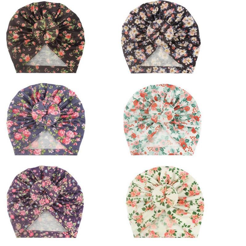 New baby pullover hat, cute printed donut children's hat, thin comfortable baby fetal hat