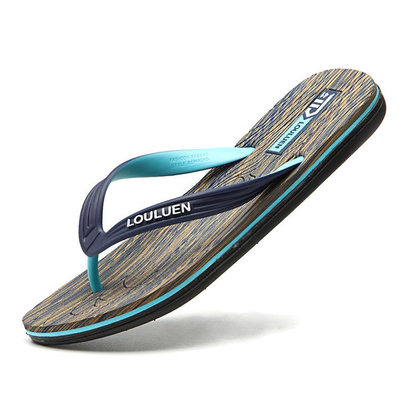 

Шлепанцы мужские летние пляжные нескользящие уличные шлепанцы-щипки мужские резиновые крутые шлепанцы 44 темно-синий