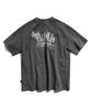 Peullukeu Graffiti Logo Pigment Short Sleeve T-Shirt Dark Gray Fst750