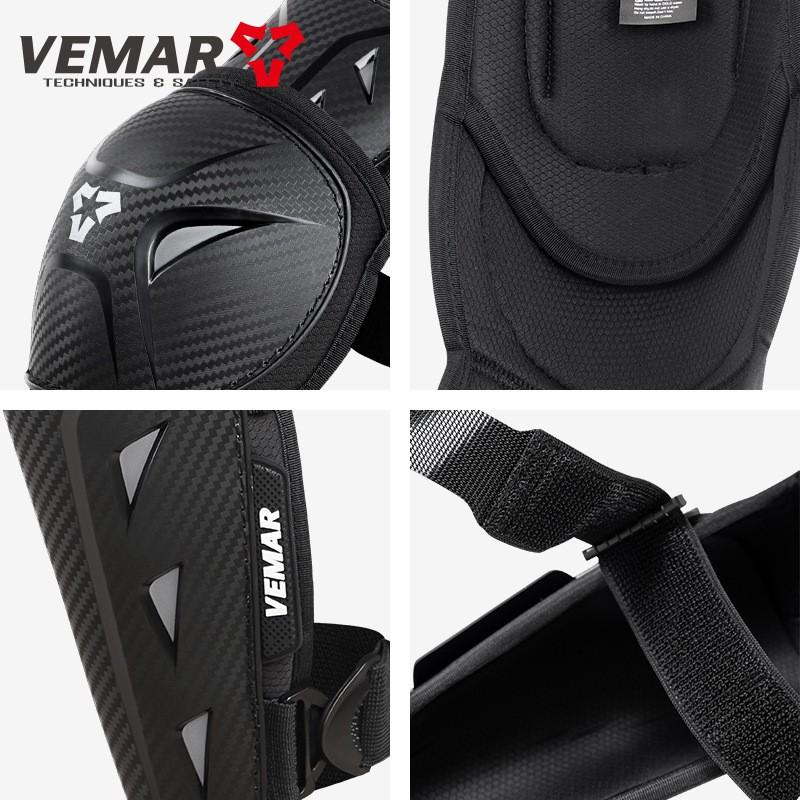 VEMAR Motorcycle Knee Elbow Pads Set 4pcs Cycling Protective Gear Safety Adult Riders Outdoor Off-Road Use