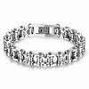 4 Color Punk Rock 316L Stainless Steel Biker Mens Bracelet Link Chain Motorcycle Bike Bicycle Chain Bracelets Bangles Jewelry